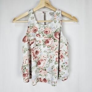 Guess Floral Tiered Sleeveless Blouse